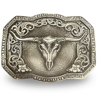 Fivela Country Long Horn 025 - Envelhecida
