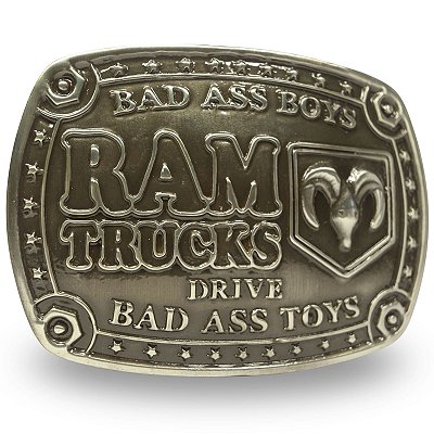 Fivela Country Ram Trucks 049 10x7 - Envelhecida