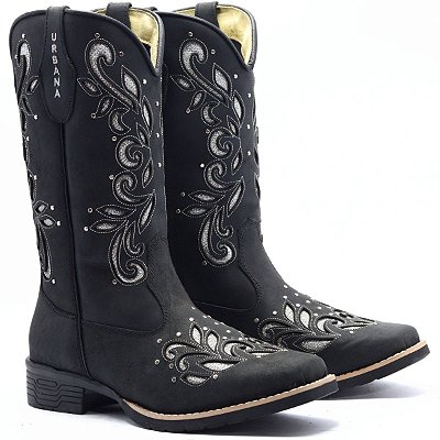 Bota Cano Longo Urbana 606 BQ - Preto CH
