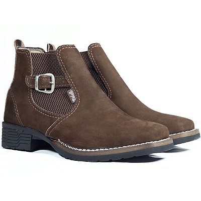 Botina Feminina Fivela - Café Nobook - 12202