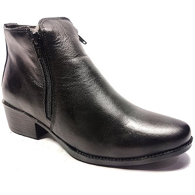 Botina vilella BR de ziper 7704 – preto floater