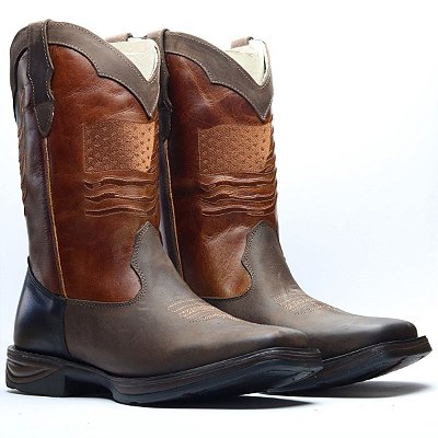 Bota Texana Bord. States 900 - Rústico|Mostarda