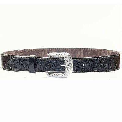 Cinto Muladeiro de Sola 4cm 18004 - Preto