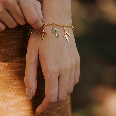 Pulseira 7 Folhas de Arruda
