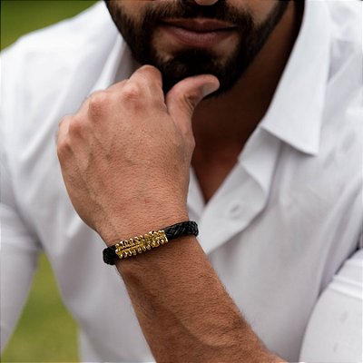 Pulseira Lavanda Masculina Trançada