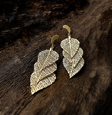 Brinco Folha do Cerrado - 3 Gotas P