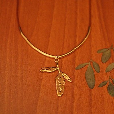 Colar Folha de Arruda 1 Fio