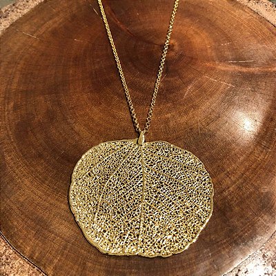 Colar Longo Folha do Cerrado G