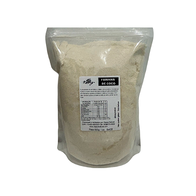 Farinha de côco - 500g - Sabor, Saúde e Versatilidade | Kippys Natural