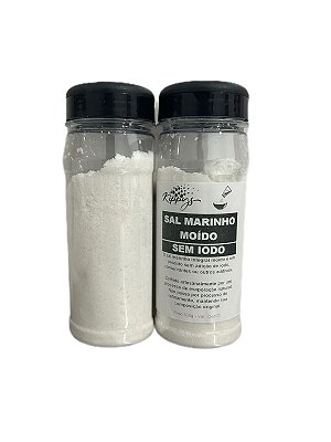 Sal marinho moído integral "NÃO IODADO" POTE de 500g – O Toque Natural para Suas Receitas e Saúde| Kippys Natural