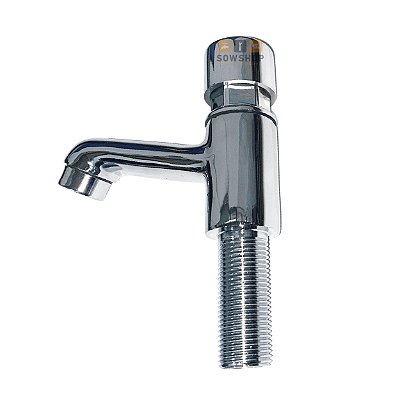 Torneira Automática Matic Metal Para Lavatório C/ Temporizador Acabamento Cromado Cor Prateado Sowshop