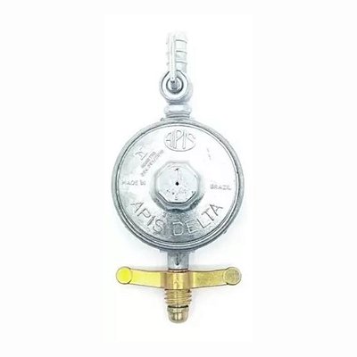Regulador Pressão Gás 1kg Médio 3255-04 Rosca 3/8 bm Apis/Delta