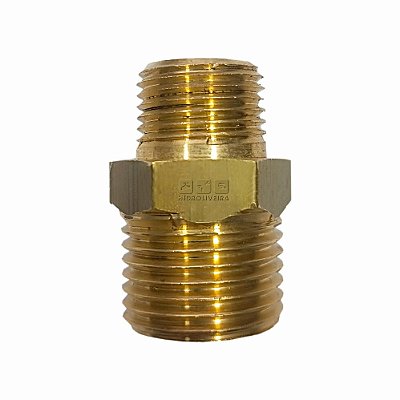 Niple 3/4 Bsp x 1/2 Npt União Latão Hidráulica Gás Sowshop