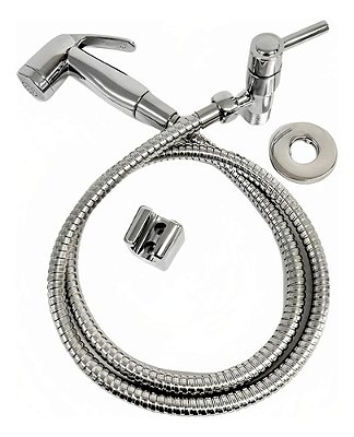Ducha Higiênica Banheiro Luxo 1/4 Volta Cromado Inox ABS 1,20 Sowshop