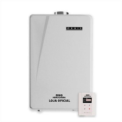 Aquecedor de água tipo passagem orbis 35 l/min 335fsb GLP  Com Controle