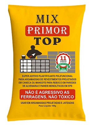 50 sc  Aditivo Mix Primor TOP - reboco projetado