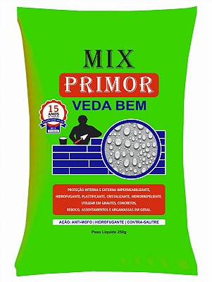 100 SC MIX PRIMOR VEDA BEM IMPERMEABILIZANTE/ HIDROFUGANTE