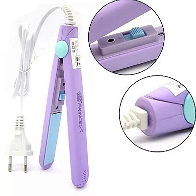 Mini Chapinha Bivolt Portátil Viagem Prancha Babylis Premium