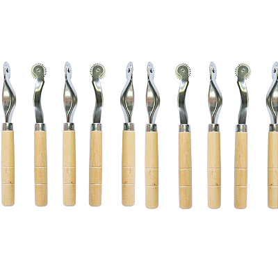 Kit 10 Carretilhas Ferramenta Marcador Costura Modelagem 2mm