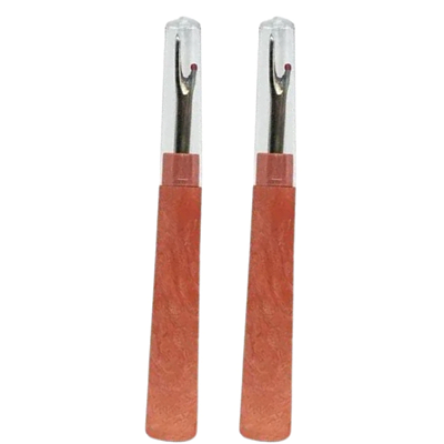 Kit 2 Abridores Casa Botão Grand Desmanchador Costura Marrom