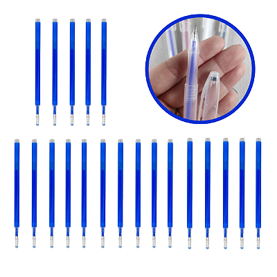 Kit 15 Refil Caneta Mágica Fantasminha Tecido Apaga Azul