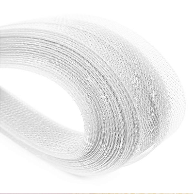 Crinol Fita Tule Estruturado Barra Laço 38mm Rolo C/ 22Metro