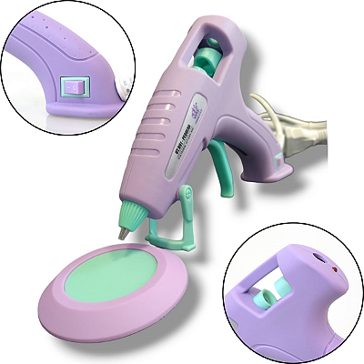 Pistola Cola Quente Princess Bico Fino 30W Bivolt Premium