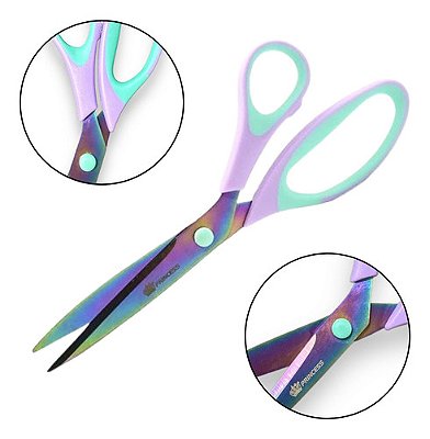 Tesoura De Titânio Princess Cabo Soft Corte Profissional