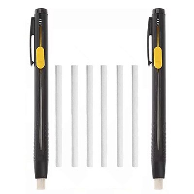 Kit 2 Giz Lapiseira Panda Mágico Marcar Tecido + 6 Refis