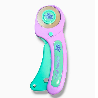 Cortador Circular Tecido Premium Princess Lilás Manual 45mm