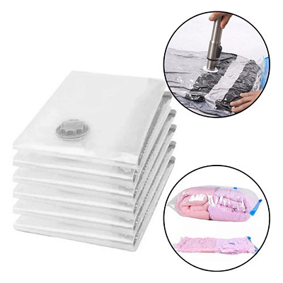 Saco Organizador Vácuo P/ Viagem Roupa Coberta Mala 70x100cm