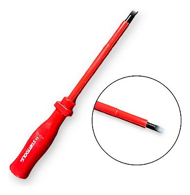 Chave Fenda Isolada Vermelha Anti Choque Eletricista