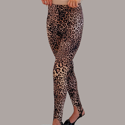 Calça Paola Fuseau Pezinho Animal Print Onça