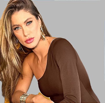 Body Rafa Um Ombro Marrom