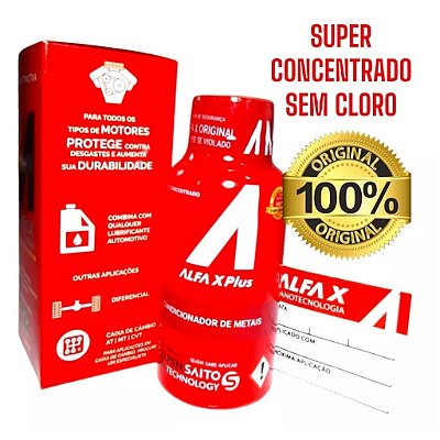 Alfa X Plus original redutor de atritos condicionador de metais 100ml