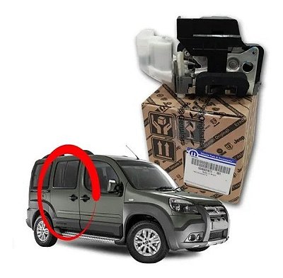 Fechadura porta corrediça lado direito Fiat Doblo 46837871