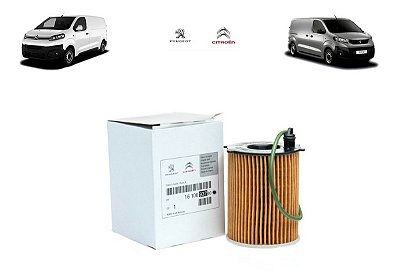 Filtro de óleo Citroen Jumpy Peugeot Expert 1.6 2017 A 2019