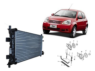 Radiador agua Ford Ka Sem Ar 2010 2011 2012 Original