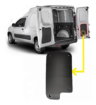 Forro porta traseira Fiorino 2014 2015 2016 Nova Mopar 100217092