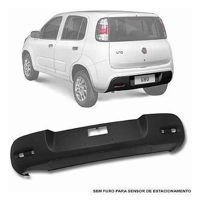 Recobrimento parachoque Fiat Novo Uno Evolution 2015 100219897
