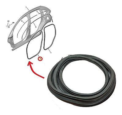 Borracha Original Guarnição Portas Dianteira Citroen C3