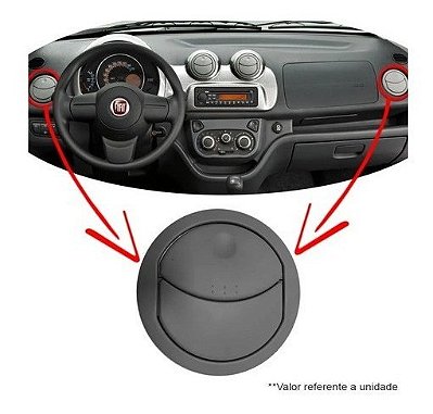 Difusor novo Uno direito ou esquerdo saida de ar - 100191591