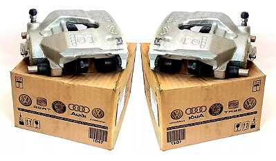 Par pinça freio Le/ld - Fox/golf/polo Original c/ pastilhas