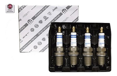 Jogo De Velas Novo Uno 55228879 /bkr6e Original Bosch