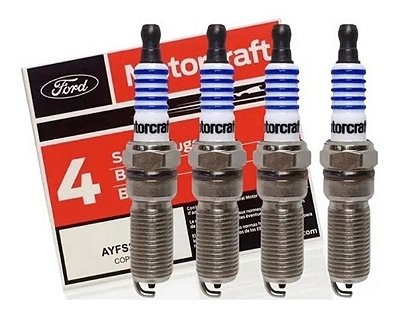 Jogo De Velas De Ignição Original Ford1.6 Zetec Rocam AYFS22CJ