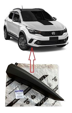 Moldura Direita Lateral Parachoque Dianteiro Inferior Argo