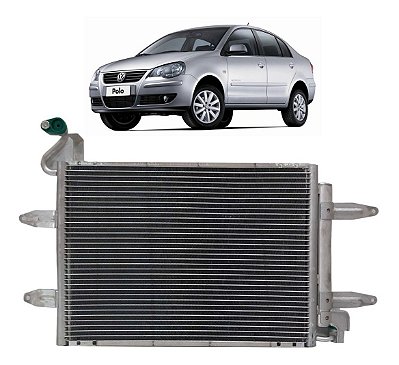 Condensador Do Ar Condicionado Polo 2002 Ate 2012 650121