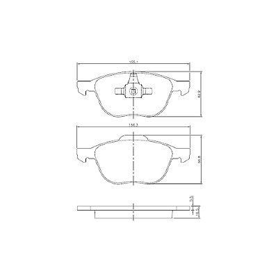 Pastilha freio convencional Ecosport 2.0 até 2014 BOSCH