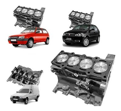 Motor Parcial Pistão Anéis 1.3 8v Fire Fiat Uno Palio Siena 7087096