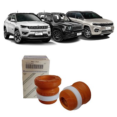 Par Batentes Amortecedor Dianteiro Jeep Compass Renegade Tração 4x4 4wd Original 51941991